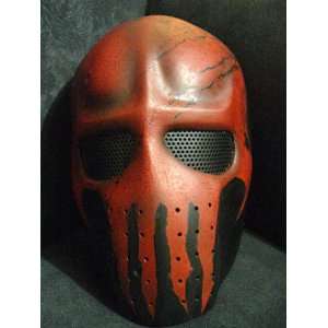 Cactus Hobby Custom Airsoft Wire Mesh Army Mask (Red Skull)  
