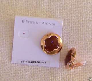 Etienne Aigner earrings with semi precious stones  