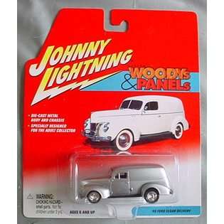   Johnny Lightning Custom Woodys & Panels 40 Ford Sedan Delivery SILVER