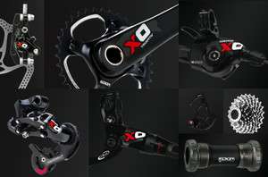 NEW 2012 SRAM RED X.0 2x10 GXP COMPLETE Group   Carbon Avid Elixir X0 