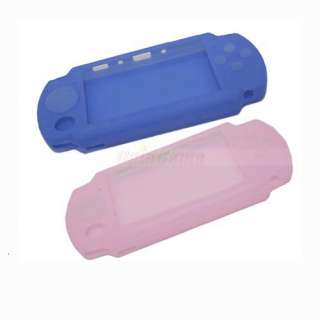 BLUE +PINK SILICONE SKIN CASE COVER FOR SONY PSP 3000  