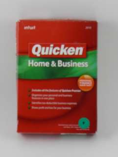 New Intuit Quicken Home & Business 2010 409942  