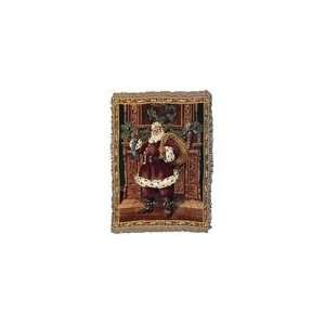  Fireplace Santa Christmas Holiday Tapestry Throw Blanket 