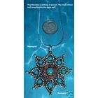EE Tibetan Buddhist Lotus Pendant w/ Chakra Gems Jewelry