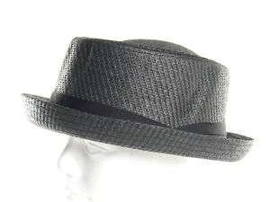 Men Crushable Stingy Upturn Brim Fedora Hat Black SM XL  