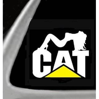   like a DEERE with a CAT on its tail FUNNY Decal Sticker Caterpillar
