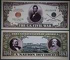 civil war dollar bill money plus holder 