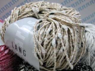 Lang Flores Fancy slubbed cotton Knitting Yarn  