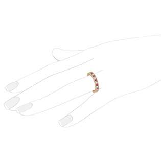   and Pink Sapphire Wedding Band in 14k Rose Gold (1.08 ctw)  Allurez