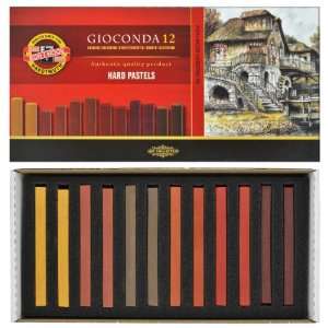 Koh i noor Gioconda   12 Square Hard Pastels   Special Shades. 8122B 
