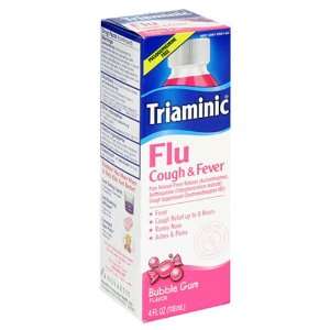 Triaminic Flu Cough & Fever, Bubble Gum Flavor, 4 fl oz 