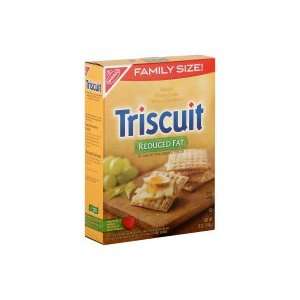 Triscuit Crackers, Baked, Wheat, Reduced Fat, Family Size,12oz, (pack 
