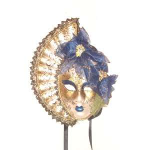  Blue Big Woman Anna Venetian Mask