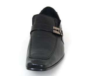   Shoes Buckle Strap Loafers Slip On Shoe Horn Black Brown Tan  
