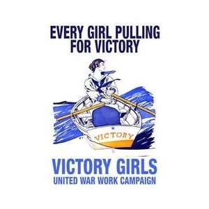  Every Girl Pulling for Victory 12x18 Giclee on canvas 
