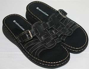   Womens Ladies Black Naturalizer Slip On Sandals Casual Shoes Size 6.5M