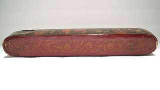 Antique Middle Eastern Qajar Persian Lacquer Pen Box  
