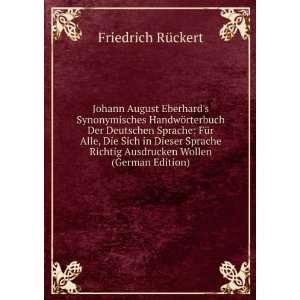  Johann August Eberhards Synonymisches HandwÃ¶rterbuch 