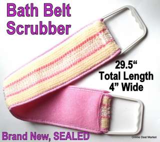   BELT w/ Handle Back Cleaning Exfoliating Scrubber Scrub Great Gift