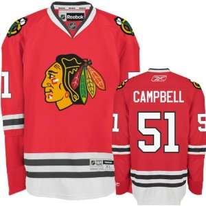 Brian Campbell Premier Jersey Chicago Blackhawks #51 Red Premier 