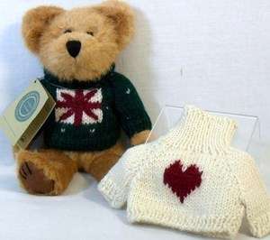 Boyds Bear 1998 Casimir B. Bean Bear Plush, 2 Sweaters ★NEW 