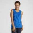 Basic Editions Womens Smocked Tank Top