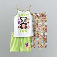 Joe Boxer Infant & Toddler Girls Panda Pajamas 