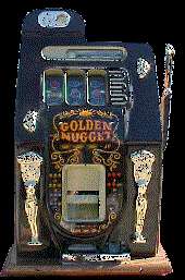 Antique Slot Machine 1948 Mills Golden Nugget BLACK Re Manufactured 