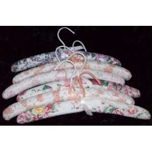  Set of 6 Beautiful Cottage Inspired Patterns Cloth Hangers 