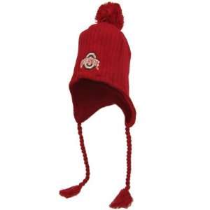  OHIO STATE BUCKEYES TOBOGGAN TEAM COLOR KNIT HAT BY TOP OF 