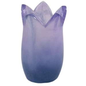  Daum Corolla Vase Violine Hand Crafted Quality Crystal 