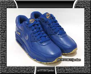   Wmns Air Max 90 Stormblue Gold Blue US 6~12 Leather 95 97 1  