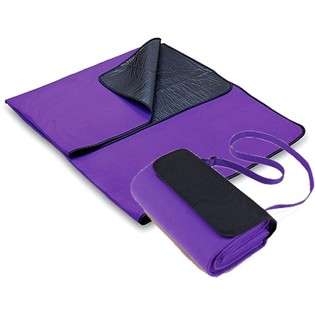 Picnic Time Blanket w/ Waterproof Bottom & Self Tote Purple   #820 00 