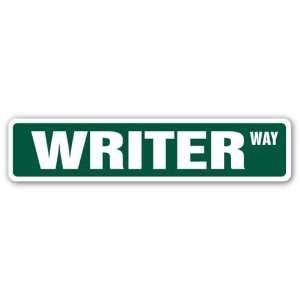 com WRITER Street Sign ghost book technical author english literature 