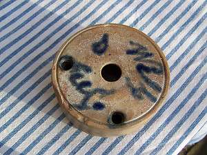 VERY RARE INK WELL Blue Decorated Stoneware  
