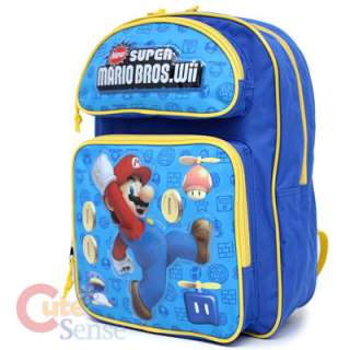 Super Mario Will Coin School Backpack Lunch Bag 2