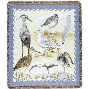  Seashore Birds Seagulls Tapestry Throw Blanket 50 x 60 