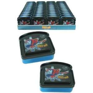 Spiderman Sandwich Box Mini Lunch Box ~ black/blue  Toys & Games 