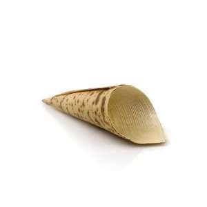 Restaurantware Bamboo Cone Mini, 200 Count Box, Seagreen  
