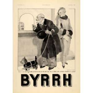  1935 French Ad Byrrh Wine Aperitif Dog Georges Leonnec 