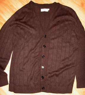 Delta Airline uniform Sweater retired brown Cardigan XL  