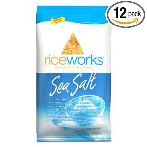 riceworks Sea Salt, 5.5 Ounce Bag (Pack of 12)  Grocery 
