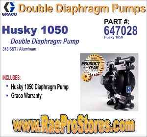 Graco Husky 1050 SS/AL Double Diaphragm Pump   647028 633955137516 