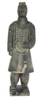 TERRACOTTA WARRIOR Chinese Ceramic Xian Replica Soldier Statue 14.5 