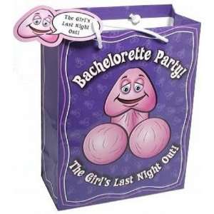 Bundle Bachelorette Happy Dicky Party Bag   Medium and 2 pack of Pink 