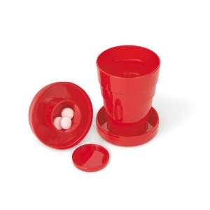  Hide a Cup Collapsible Red Plastic Cup