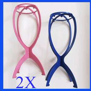   Stable Collapsible Wig Hair Hat Cap Stand Holder Display Tool Plastic