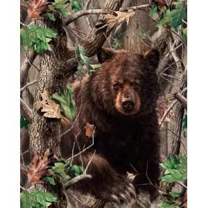  64 Wide Realtree Camouflage Bear Panel Multi Fabric By 