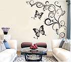 Black Butterfly  Home Decor Stickers Wall Decals Medium