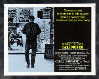 TAXI DRIVER * CineMasterpieces HALF SHEET MOVIE POSTER 1976 DENIRO 